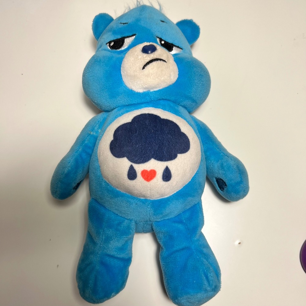 Care Bears 9" Grumpy Bear Plush Blue Unlock the Magic Basic Fun 2020